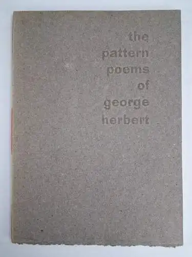 Buch: The pattern Poems of George Herbert, Nic Page, 1997, The Amblemic Press