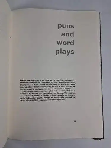 Buch: The pattern Poems of George Herbert, Nic Page, 1997, The Amblemic Press