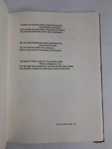 Buch: The pattern Poems of George Herbert, Nic Page, 1997, The Amblemic Press