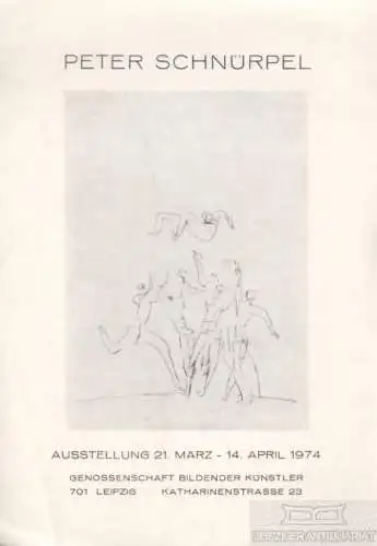 Buch: Peter Schnürpel. 1974, Genossenschaft Bildender Künste, gebraucht, gut