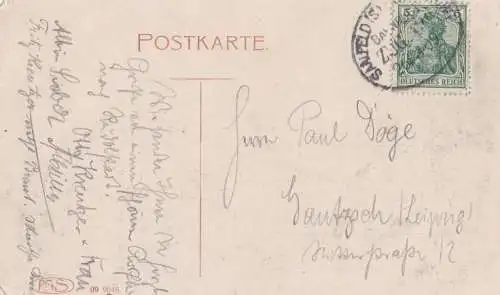 AK Ober-Preilipp bei Rudolstadt. Truppelsburg. ca. 1909, Postkarte. Serien Nr