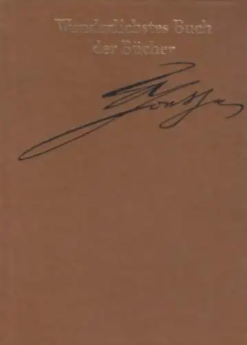 Buch: Wunderlichstes Buch der Bücher, Goethe, Johann Wolfgang. 1988