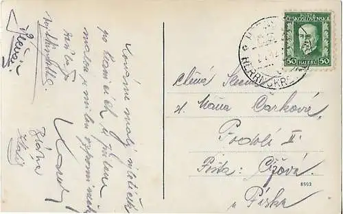AK Prebischtor. Böhm. Schweiz. ca. 1912, Postkarte. Serien Nr, ca. 1912
