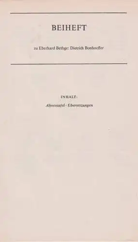 Buch: Dietrich Bonhoeffer, Bethge, Eberhard, 1983, Evangelische Verlagsanstalt