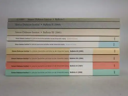 9 Hefte Simon-Dubnow-Institut Bulletin I-X (ohne V) Leipziger Universitätsverlag