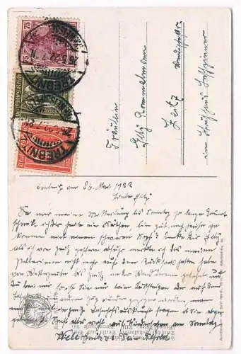 AK Ich bin vom Berg der Hirtenknab, Postkarte, gebraucht, gut, gelaufen