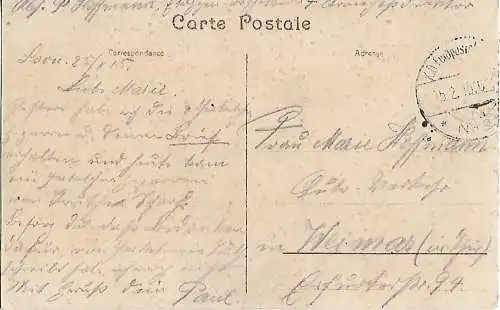 AK Lille. Abattoir. Porte d Entree. ca. 1915, Postkarte. Ca. 1915