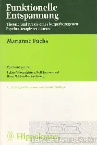 Buch: Funktionelle Entspannung, Fuchs, Marianne. 1997, Hippokrates Verlag