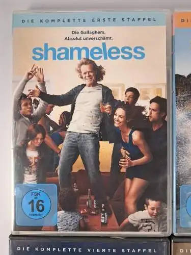 6 DVD Boxen: Shameless Staffel 1-6, Paul Abbott, William H. Macy, Serie