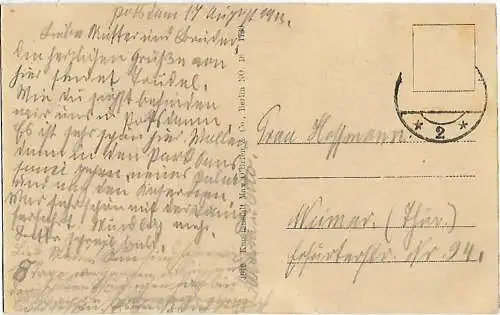 AK Potsdam. Park Sanssouci. ca. 1919, Postkarte. Serien Nr, ca. 1919