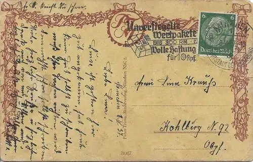 AK Odu armes Mäuschen!. ca. 1937, Postkarte, gebraucht, gut
