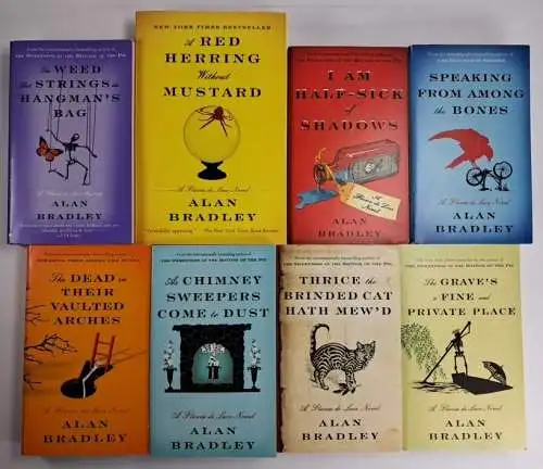 Buch: Flavia de Luce 2-9, Alan Bradley, Bantam Books, 8 Bände, englischsprachig