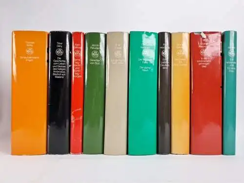 10 Bände ex libris DDR Volk und Welt, Bassani, Sillitoe, Wolfe, Paludan, Hammett