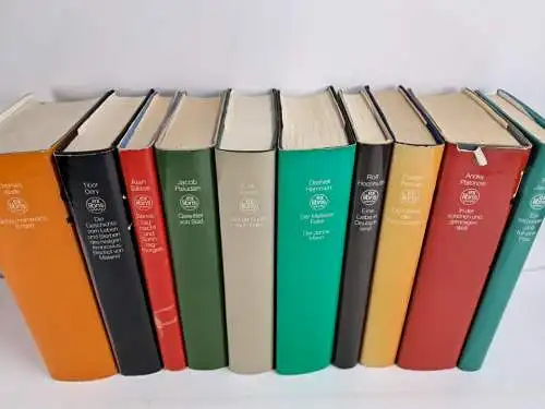 10 Bände ex libris DDR Volk und Welt, Bassani, Sillitoe, Wolfe, Paludan, Hammett