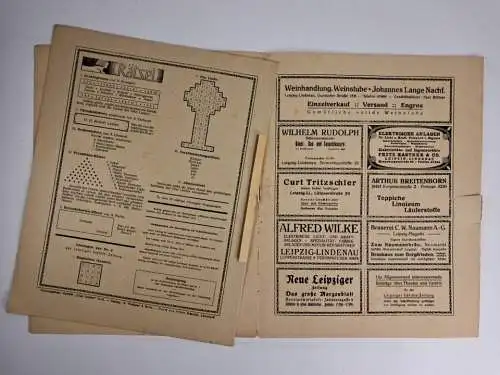 Heft: Variete Drei Linden, Leipziger Variete-Zeitung 3. Jahrgang Nummer 3, 1922