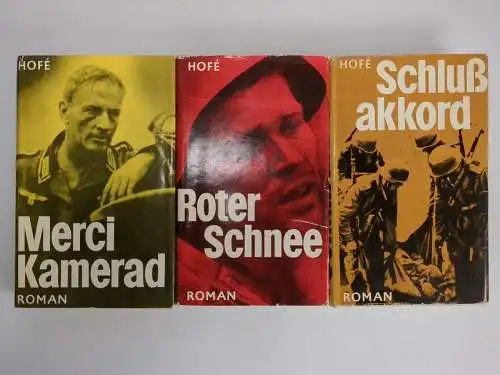 Buch: Romantrilogie Roter Schnee, Kamerad, Schlußakkord, G: Hofe, 3 Bände