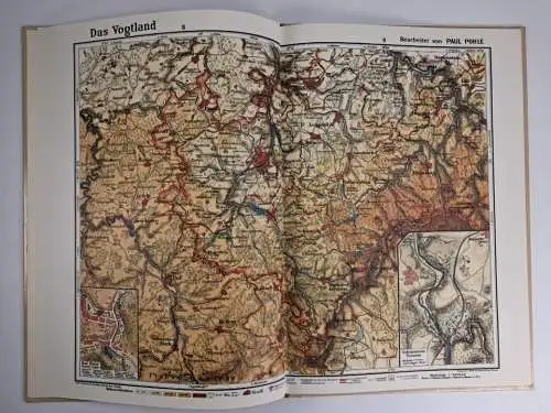 Buch Historischer Heimatatlas für das Vogtland und die Stadt Plauen, Pohle, 1990