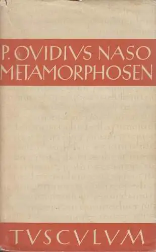 Buch: Metamorphosen, Ovid, 1983,  Artemis Verlag, Latein/Deutsch, gebraucht, gut