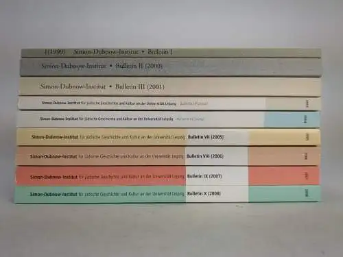 9 Hefte Simon-Dubnow-Institut Bulletin I-X (ohne V) Leipziger Universitätsverlag