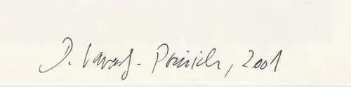 Ausstellungskatalog: Oranje, Varady-Prinich, Dagmar, 2001, Neue Arbeiten