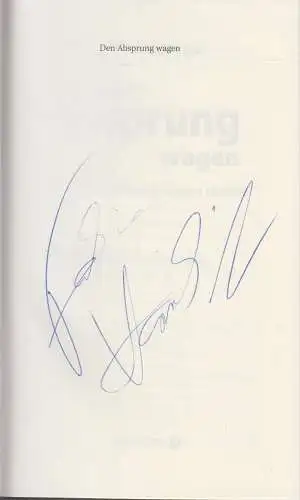 Buch: Den Absprung wagen, Hambüchen, Fabian, 2017, Ariston Verlag, signiert