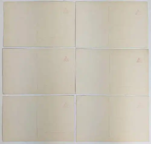 Lot: AK Von Liebe umgeben, 6 Postkarten, Nr. 7271, ungelaufen, Feldpost