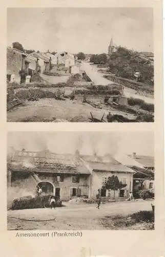 AK Amenoncourt. Frankreich. ca. 1921, Postkarte. Ca. 1921, Verlag Fritz Knecht