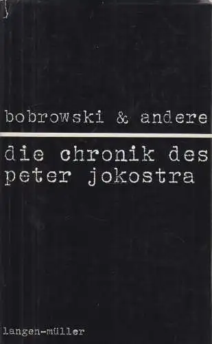 Buch: Die Chronik des Peter Jokostra, Borowski und andere, 1967, Langen-Müller