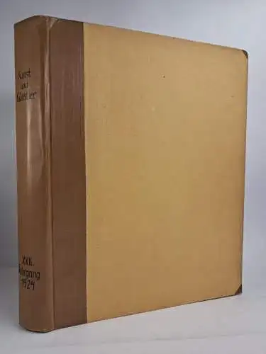 Buch: Kunst und Künstler Jahrgang XXII, 1924, Karl Scheffler, Bruno Cassirer