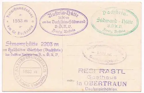 AK Naturfreundehaus am Gr. Buchstein. Postkarte, gebraucht, gut, ungelaufen