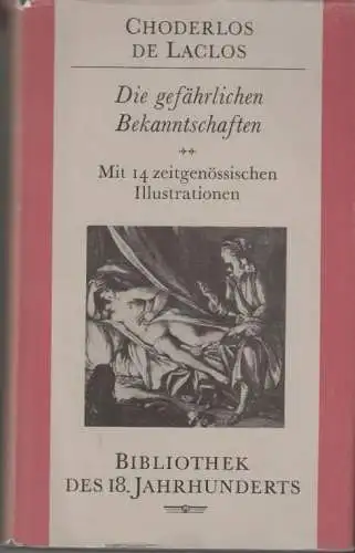 Buch: Die gefährlichen Bekanntschaften, Choderlos de Laclos. 1987, Insel-Verlag