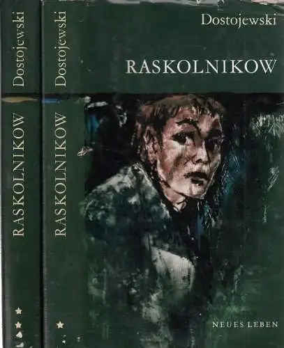 Buch: Raskolnikow, Dostojewski, Fjodor Michailowitsch. 2 Bände, 1966