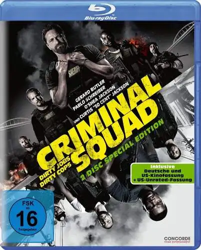 Blu-ray: Criminal Squad - Special Edition, Gerard Butler, 50 Cent, Film, Movie