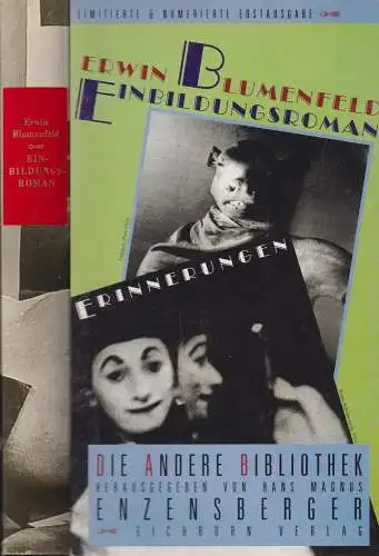 Buch: Einbildungsroman, Blumenfeld, Erwin, 1998, Eichborn, gebraucht, sehr gut