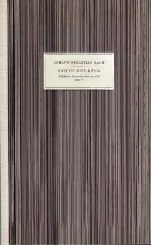 Buch: Gott ist mein König, Bach, J. S., 1970, Deutscher Verlag für Musik