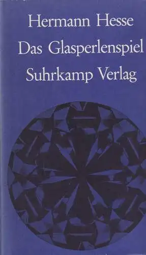 Buch: Das Glasperlenspiel, Hesse, Hermann, 1973, Suhrkamp, gebraucht, sehr gut