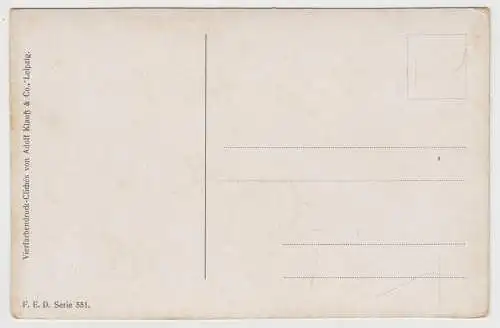 AK Der Unglücksrabe - Illustrierte Postkarte von O. Braun, Adolf Klauß &  349829