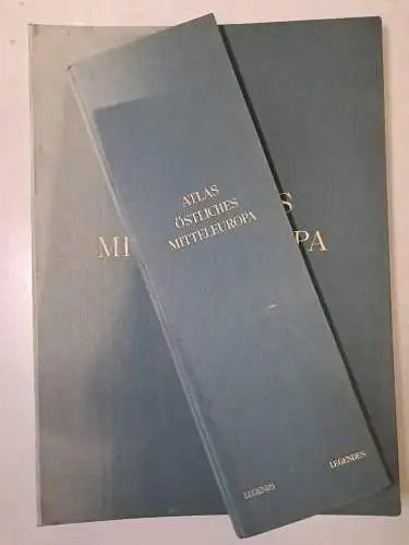 Buch: Atlas östliches Mitteleuropa, 2 Bände, Th. Kraus, 1959, Velhagen & Klasing