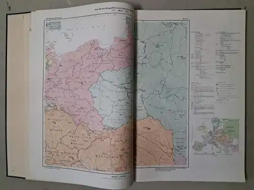 Buch: Atlas östliches Mitteleuropa, 2 Bände, Th. Kraus, 1959, Velhagen & Klasing