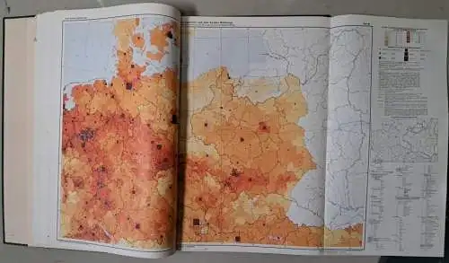 Buch: Atlas östliches Mitteleuropa, 2 Bände, Th. Kraus, 1959, Velhagen & Klasing