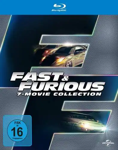 Blu-ray-Box: Fast & Furious 1-7, 7-Movie Collection, Vin Diesel,  Street-Racing