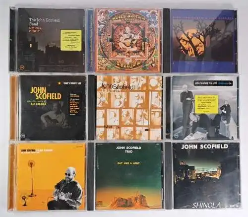 9 CDs: John Scofield - Up all Night; Solar,  What We Do, Shinola, Steady Groovin