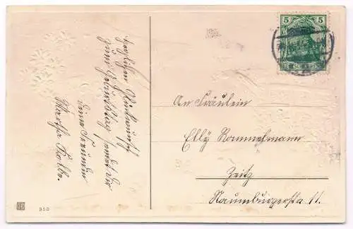 AK Herzlichen Glückwunsch zum Geburtstage, Postkarte, ca. 1914, gebraucht, gut