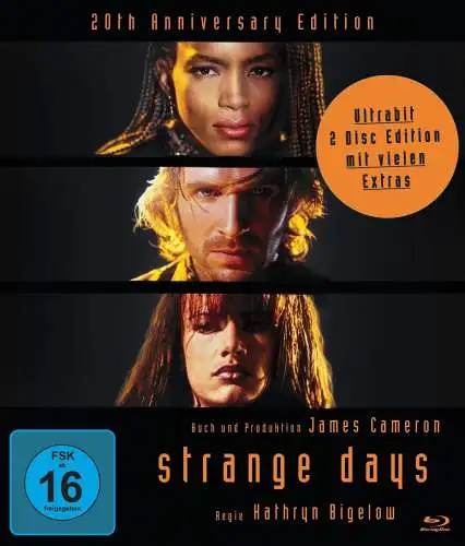 1 Blu-ray + 1 DVD: Strange Days - 20th Anniversary Edition, James Cameron, Film