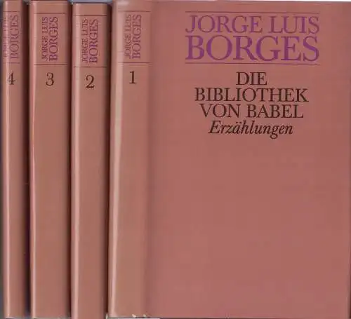 Buch: Ausgewählte Werke, Borges, Jorge Luis. 4 Bände, Ausgewählte Werke, 1987