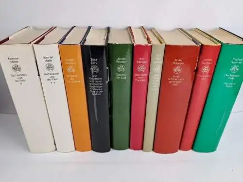 10 Bände ex libris DDR Volk und Welt, Baldwin, Mailer, Dery, Bengavriel ...