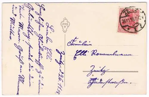 AK Herzliche Geburtstags-Grüße. Postkarte, ca. 1918, Geburtstagskarte, gelaufen