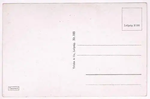 AK Leipzig, Richard-Wagner-Hain, Blick zum Pavillion und Wehr. Postkarte