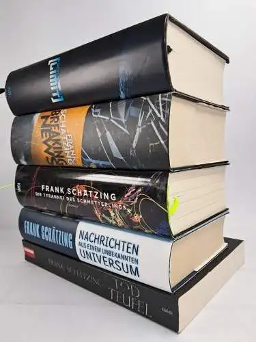 5 Bücher Frank Schätzing: Tyrannei, Breaking News, Nachriten, Limit, Tod, Teufel