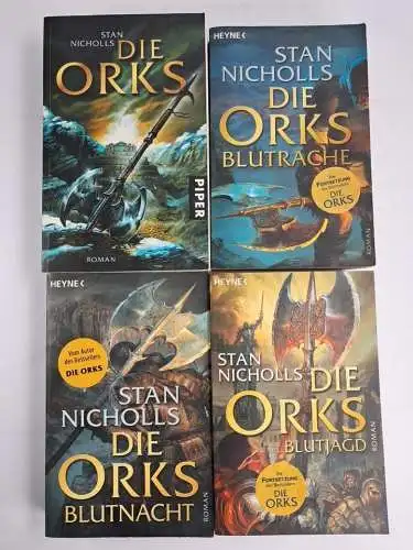 Buch: Die Orks 1-4 (komplett), Stan Nicholls, Blutrache, Blutnacht, Blutjagd